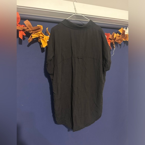WILD FABLE oversized linen tshirt blouse M - Picture 4 of 8